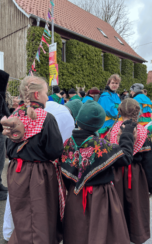 Brezkler Hexen Häs von hinten